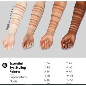 BeCause Supernatural Nude Eye Shadow Collection Essential Styling Palette NIB